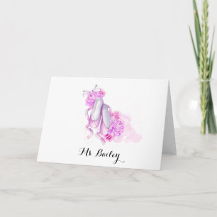 Personlig Ballet Teacher Watercolor Kort