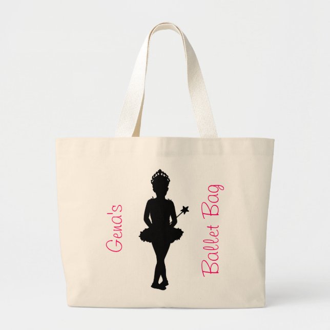 Personlig Ballet Tote Bag Jumbo Tygkasse (Framsidan)