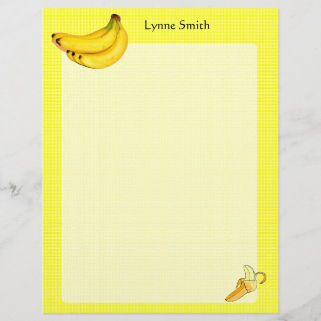 Personlig Bananas Letterhead (Framsida)