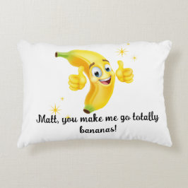 Personlig banankudde prydnadskudde