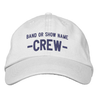 Personlig Band Show Event Namn Media Crew Broderad Keps
