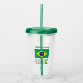 Personlig Bandiera Brasil Take Away Mugg
