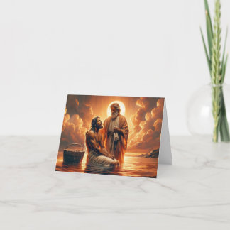 Personlig Baptism-Jesus, som baptiseras av John Kort