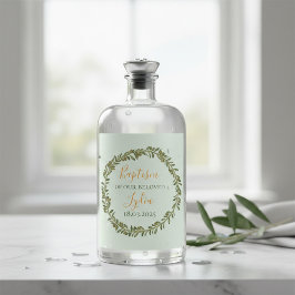 Personlig Baptism Vin Flaska Vinflaska Etikett