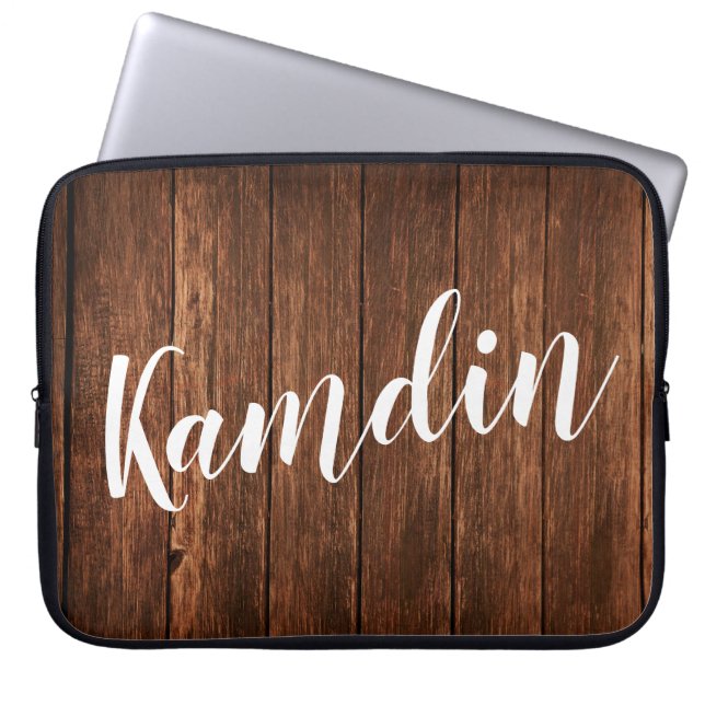 Personlig Bärbar dator Fodral Barn Wood Land Rusti (Framsidan)