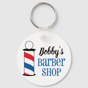 Personlig Barber Shop Nyckelring