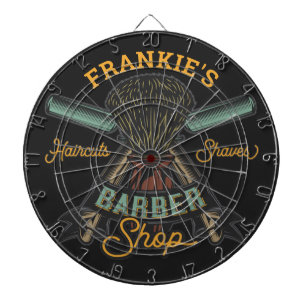 Personlig Barber Shop Retro Haircut Shaves Darttavla