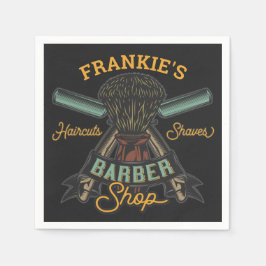 Personlig Barber Shop Retro Haircut Shaves Pappersservett