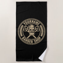 Personlig Barber Shop Skull Rockabilly Salon