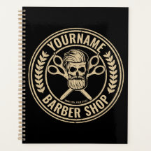 Personlig Barber Shop Skull Rockabilly Salon