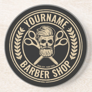 Personlig Barber Shop Skull Rockabilly Salon Underlägg