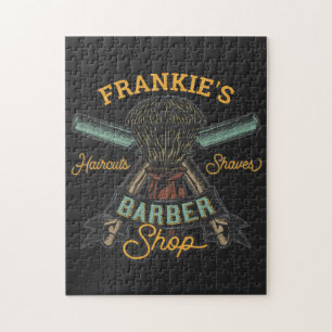 Personlig Barberare Retro Frisyrer Rakning Pussel