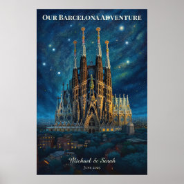 Personlig Barcelona Resa | Sagrada Familia Poster