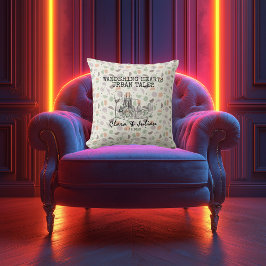 Personlig Barcelona Siluett Lövrik Punktmönster Kudde