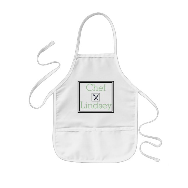 PERSONLIG BARN APRON-plattan Barnförkläde (Framsidan)