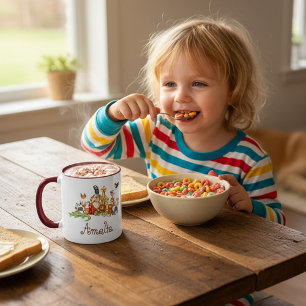 Personlig Barn djur Mugg