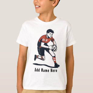 Personlig Barn Rugby T-Shirt