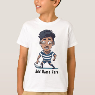 Personlig Barn Rugby T-Shirt