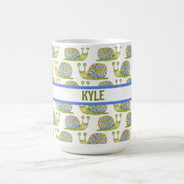 Personlig Barn Snigel mönstrad Kaffemugg