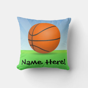 Personlig Barn Sports Basketball Sunny Day Kudde