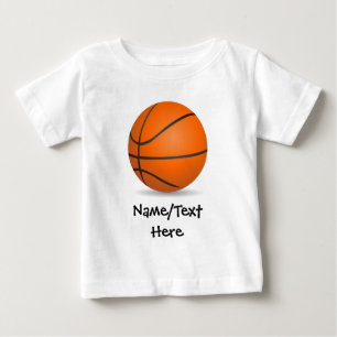 Personlig Barn Sports Basketball Sunny Day Tee Shirt