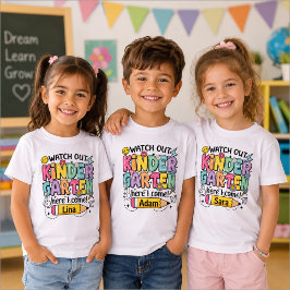 Personlig barn-t-shirt med namn t shirt
