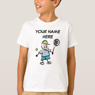 Personlig Barn Tennis Tshirt Tee Shirt