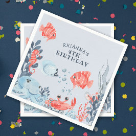 Personlig barn under havet pappersservett