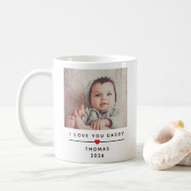 Personlig barnbildsmugg för pappa med namn