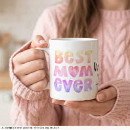 Personlig barnnamn Bästa mamma någonsin Mamma Mugg