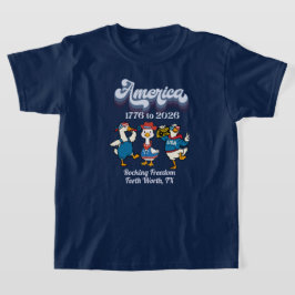 Personlig barnrockning Frihet 1776-2026 T Shirt