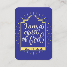 Personlig Barns Bedtime Prayer Card Placeringskort