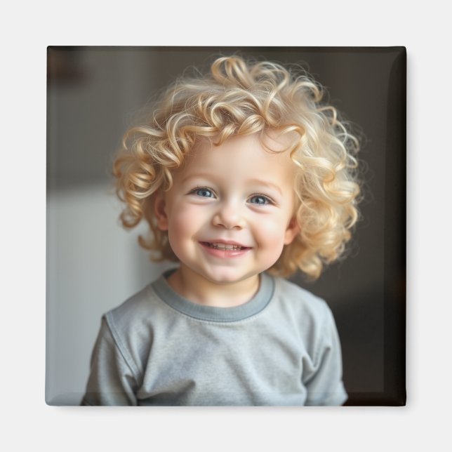 Personlig Barns fotokylare Magnet (Framsidan)