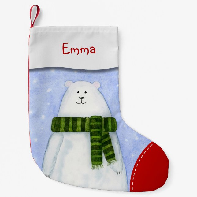 Personlig Barns julklapp Liten Julstrumpa (Framsidan)