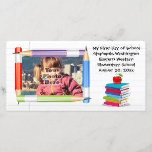 Personlig Barn's Kids School Photo Card Meddelande