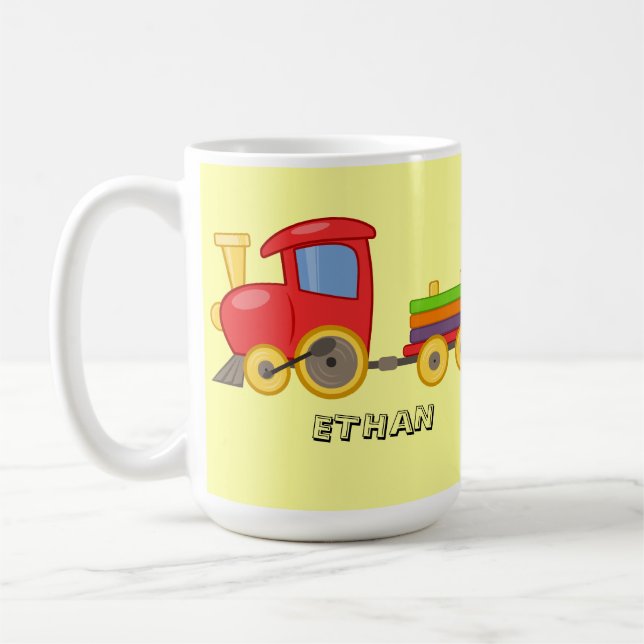 Personlig Barns Tåg Mugg (Vänster)