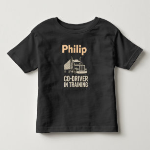 Personlig barntröja för lastbilschaufför - semi t shirt