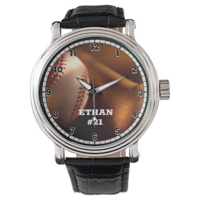 Personlig Baseball Armbandsur (Framsida)