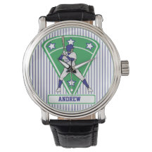 Personlig Baseball Batter Star Blue