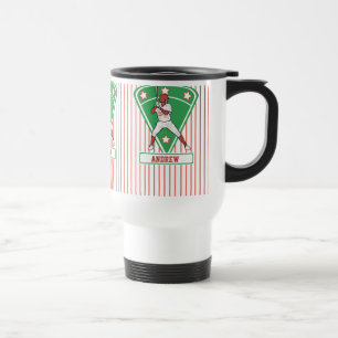 Personlig Baseball Batter Star Red Resemugg