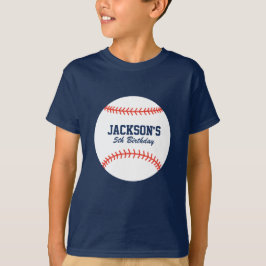 Personlig Baseball Birthday Shirt T
