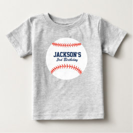 Personlig Baseball Birthday Shirt T