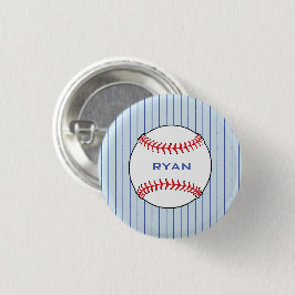 Personlig Baseball Boll Birthday Kids Party Knapp