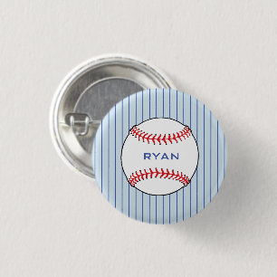 Personlig Baseball Boll Birthday Kids Party Knapp