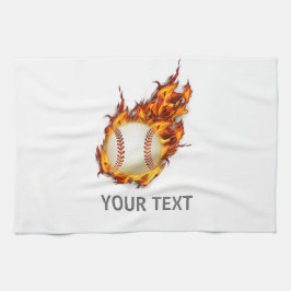Personlig Baseball Boll på brandhandduk Kökshandduk