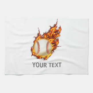 Personlig Baseball Boll på brandhandduk Kökshandduk