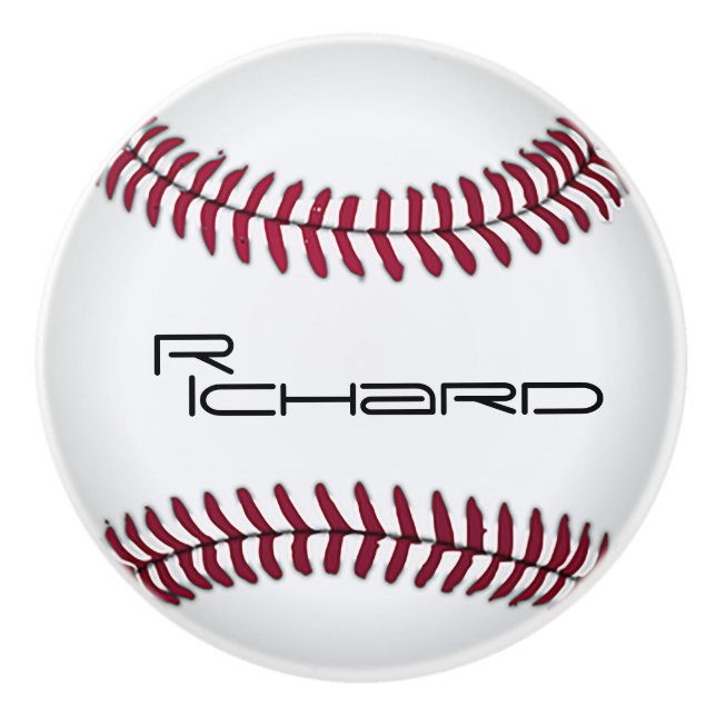 Personlig Baseball Ceramic Knob Knopp (Framsidan)