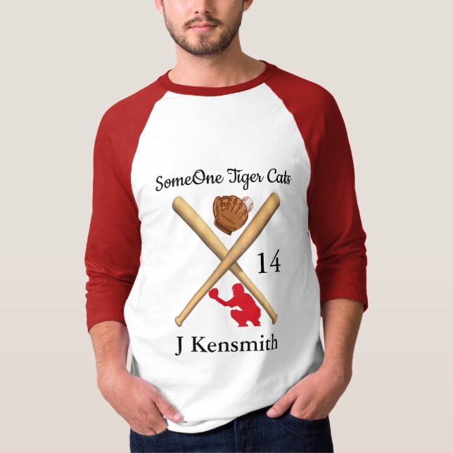 Personlig Baseball Champions League design 38 Tee (Framsida)
