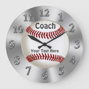 Personlig Baseball Clock för bussar Stor Klocka