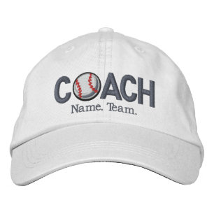 Personlig Baseball Coach Broderad Keps